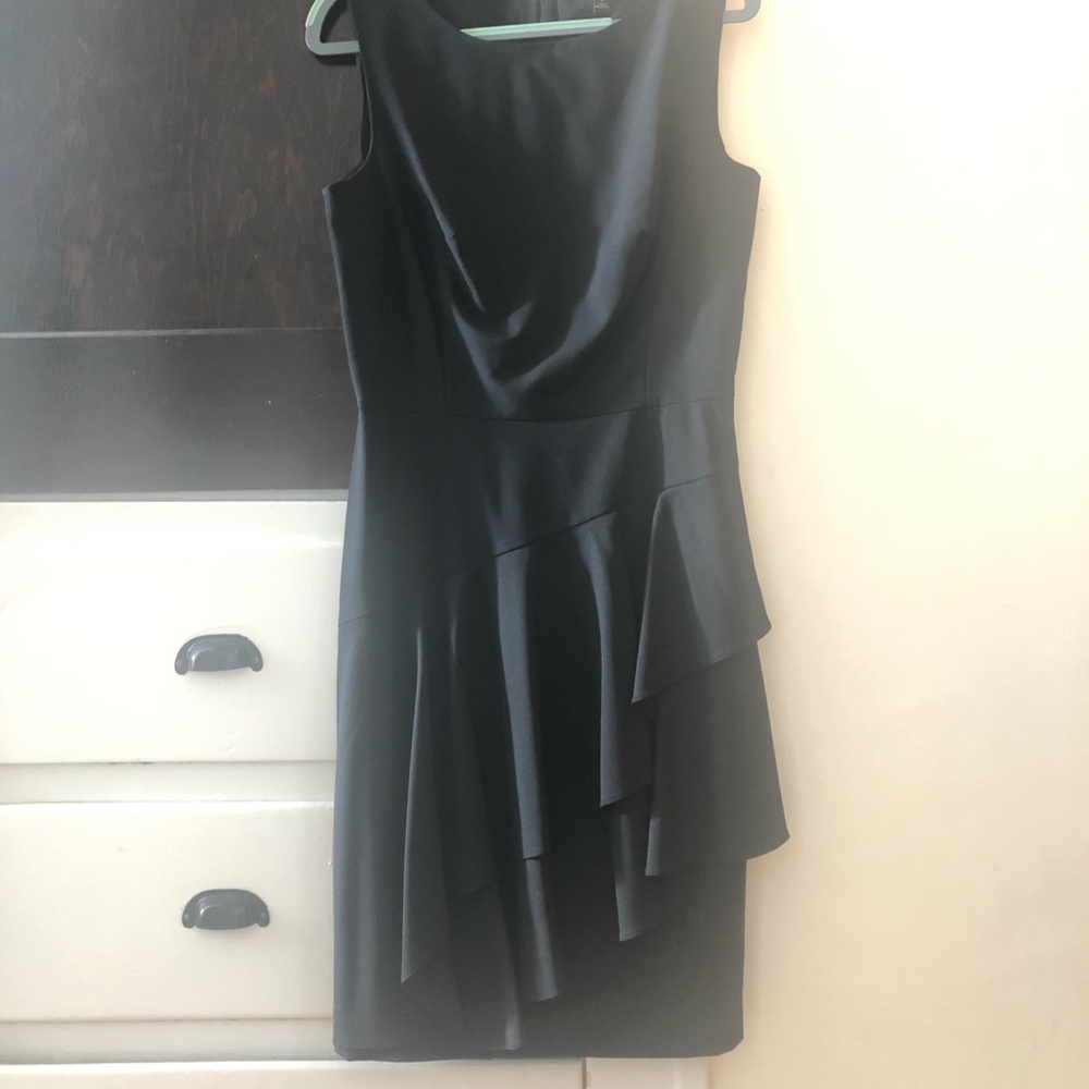 Banana Republic. Cascading peplum sheath dress.